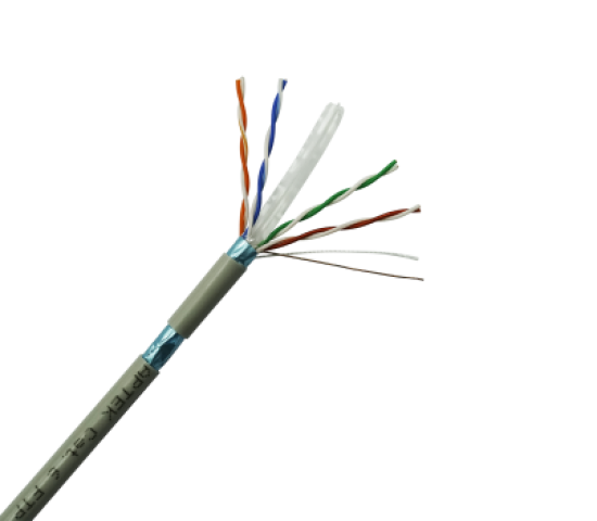 Cáp mạng Cat.6 FTP, bọc nhôm chống nhiễu.